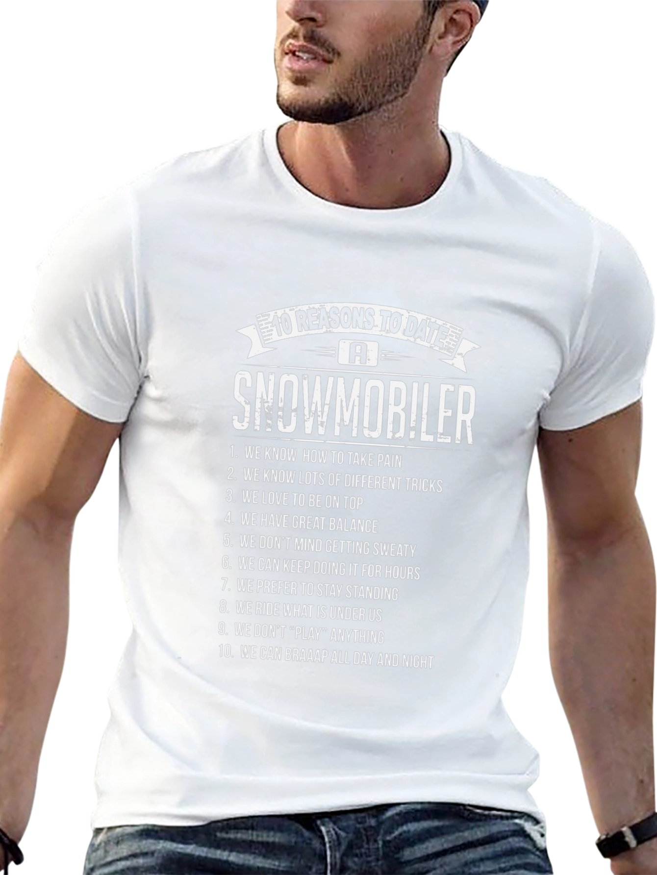 10 Reasons to Date a Snowmobiler T-Shirt
