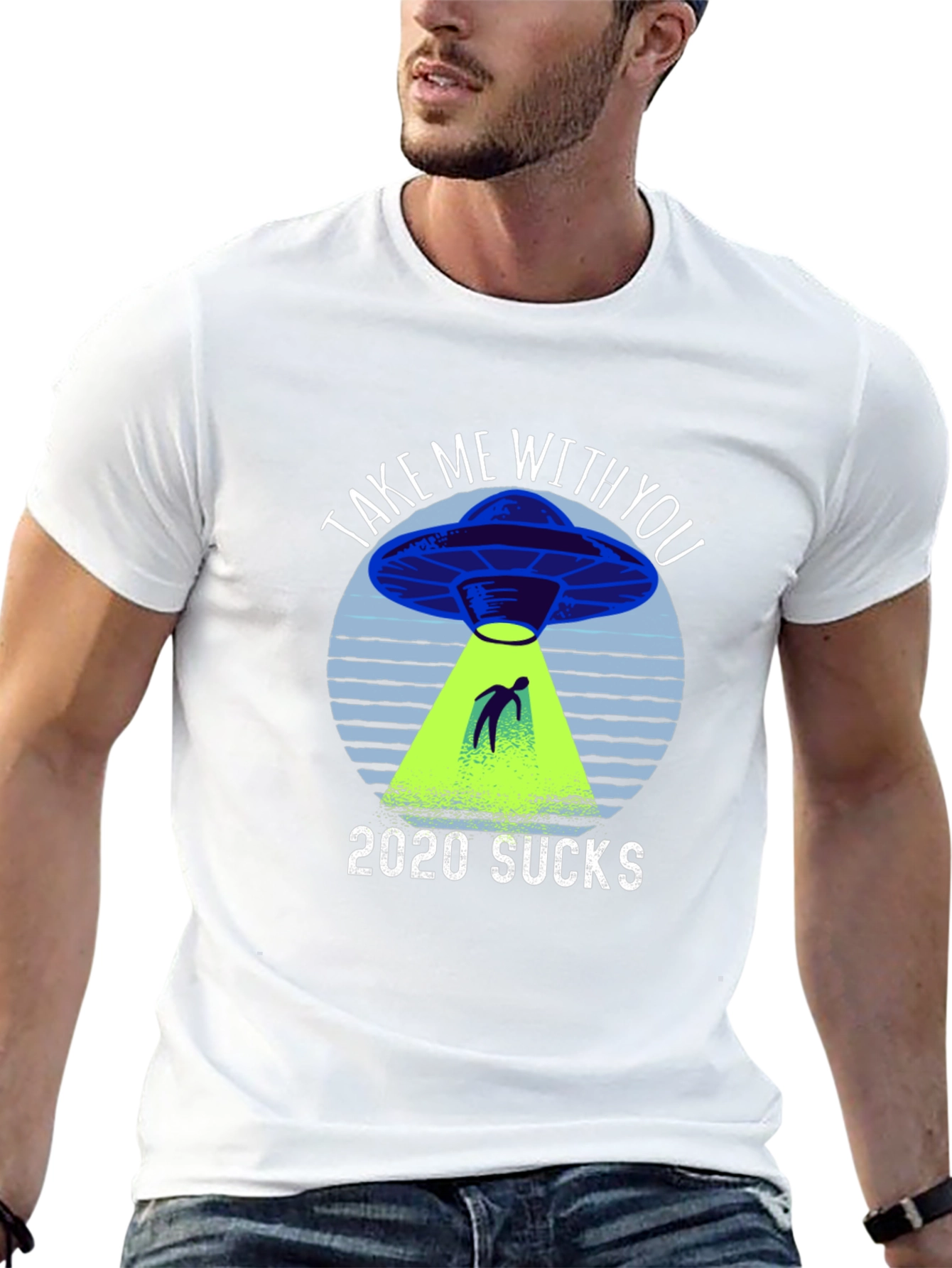 2020 Sucks UFO Graphic Novelty T-Shirt