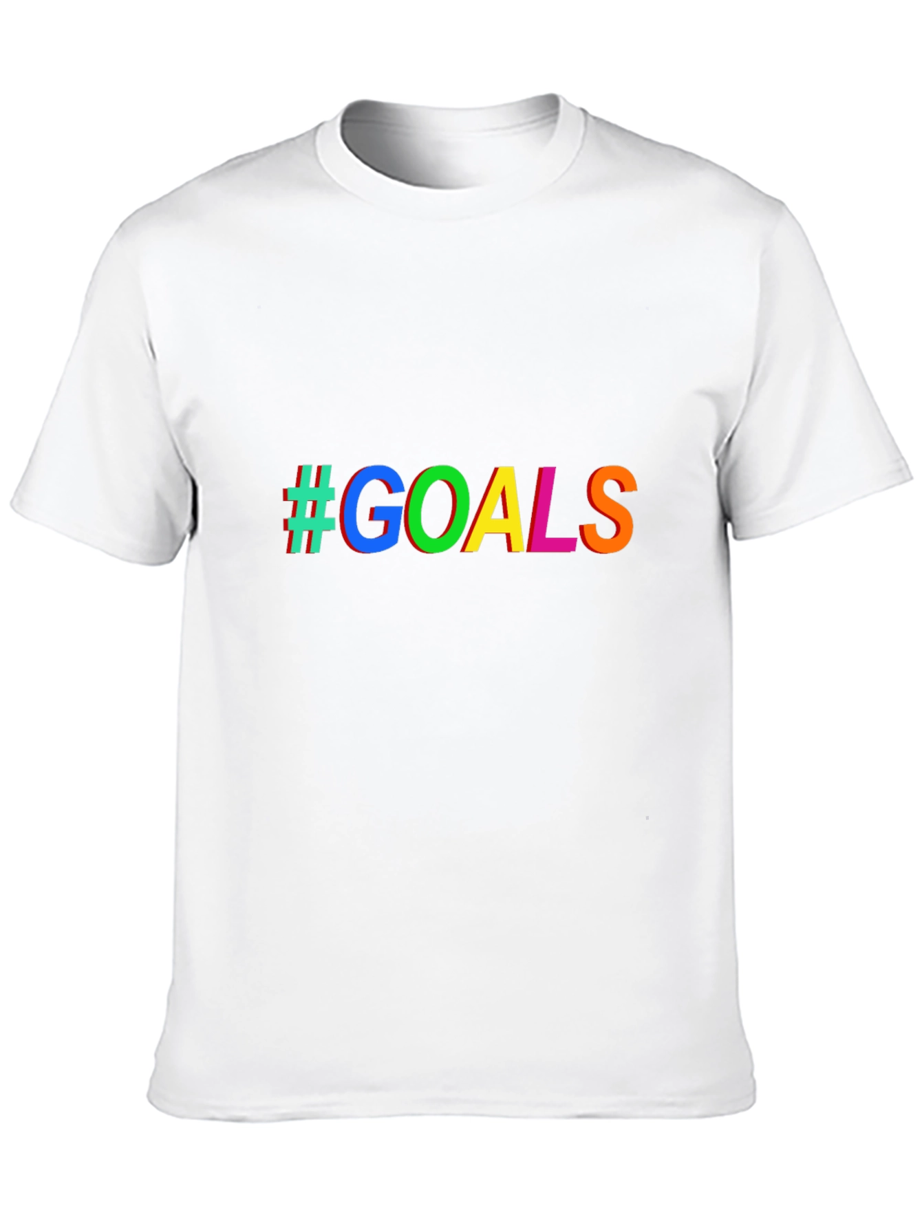 #GOALS Graphic Tee - Stylish Casual Black T-Shirt