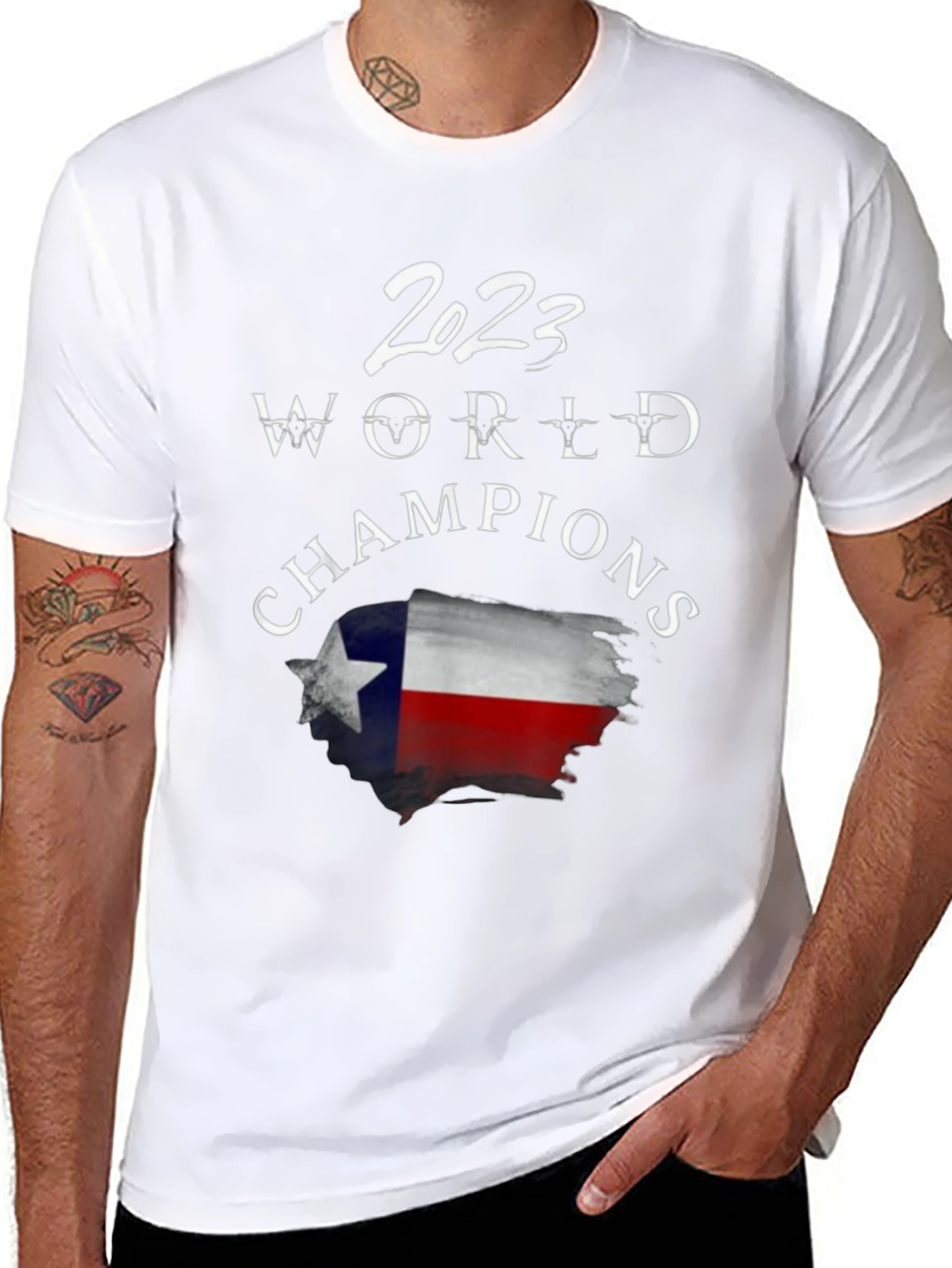 2023 World Champions Texas Flag T-Shirt