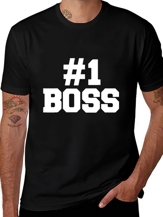 #1 Boss T-Shirt - Bold Statement Tee for Leaders