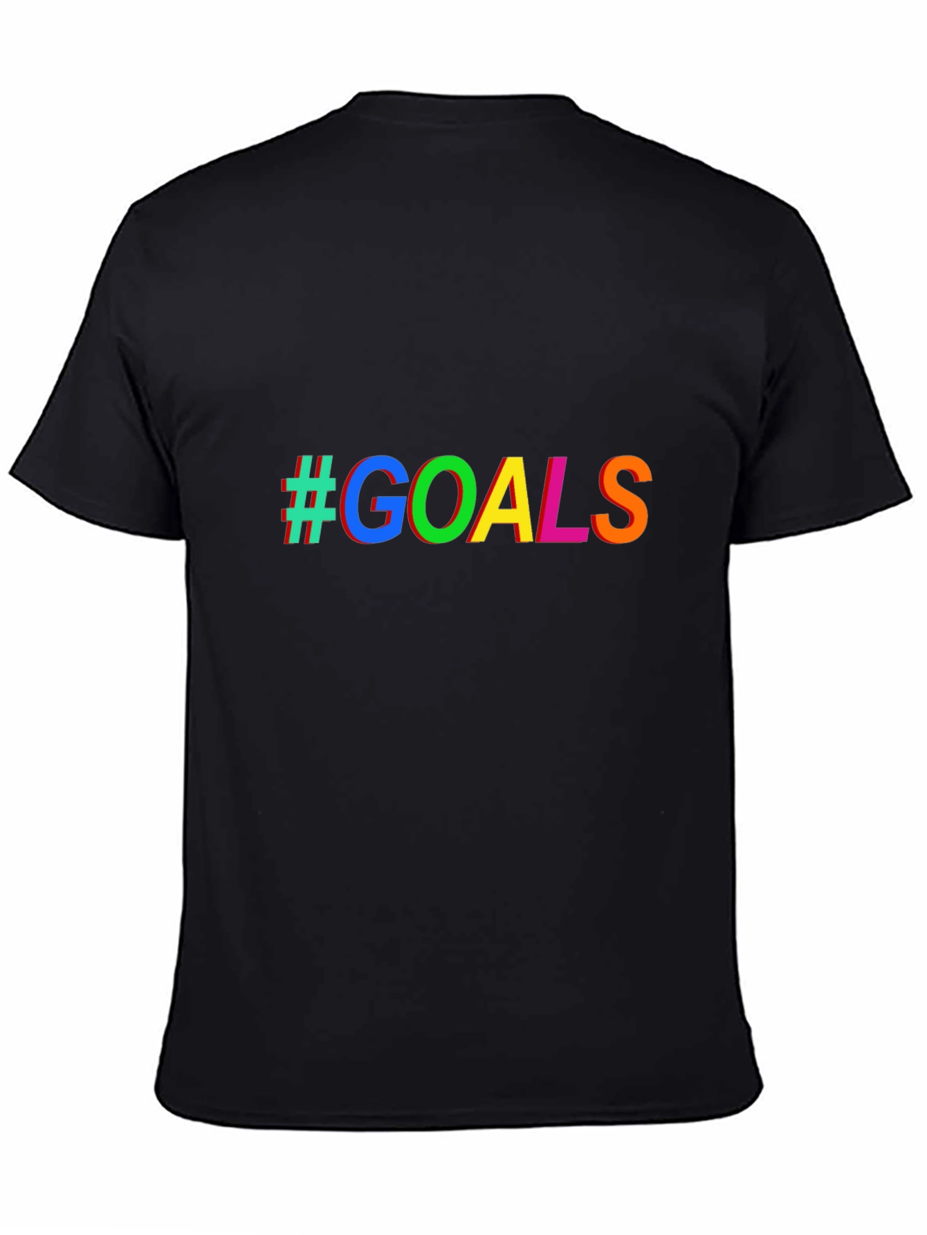 #GOALS Graphic Tee - Stylish Casual Black T-Shirt