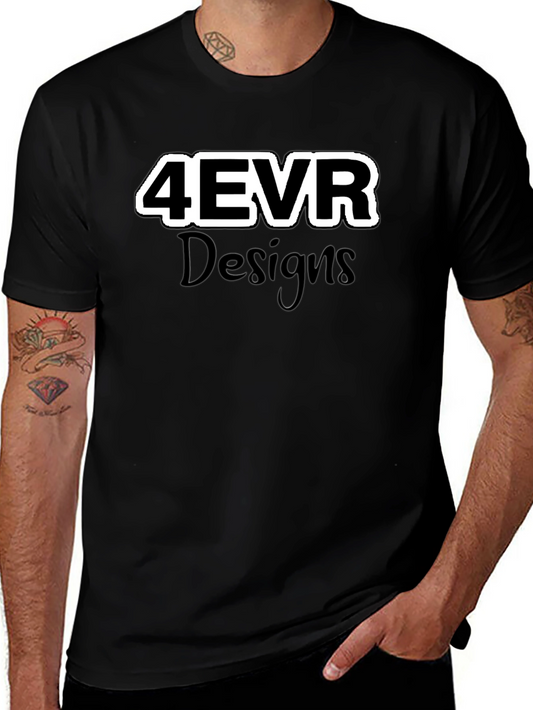 4EVR Designs Black Graphic Tee
