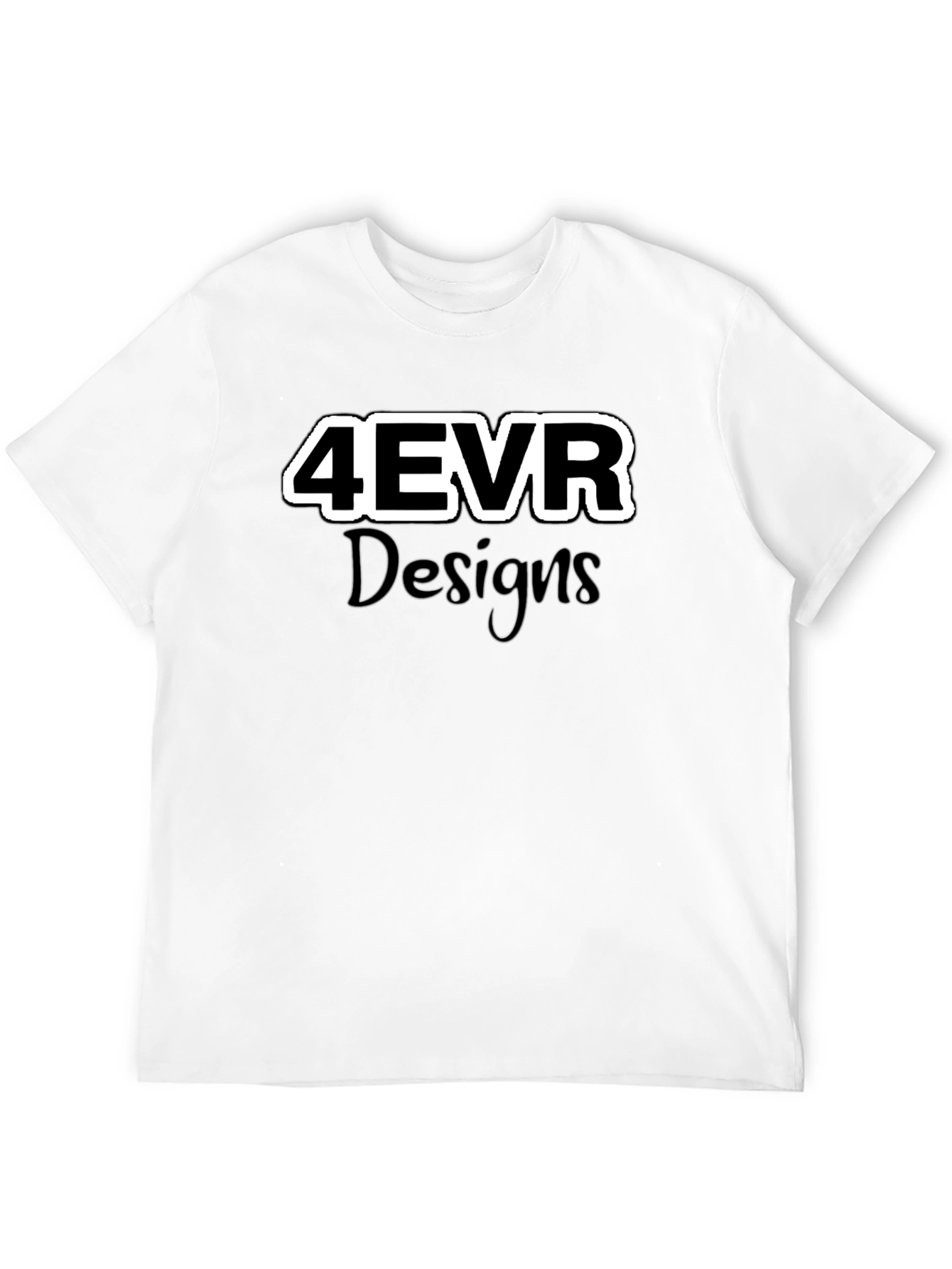 4EVR Designs Black Graphic Tee