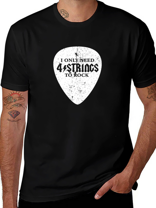 4 String Bass Guitar T-Shirt - Music Lover Tee