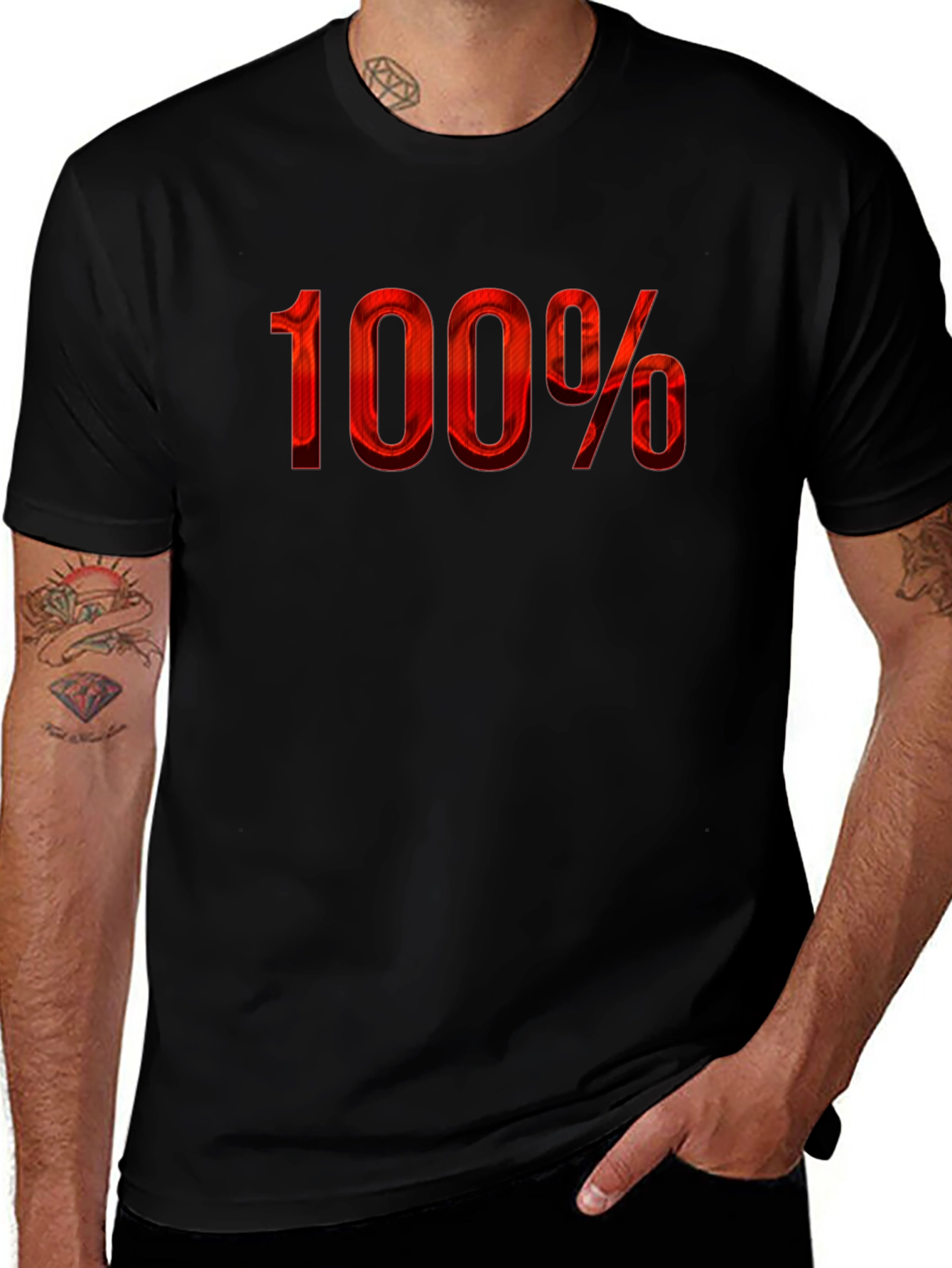 100 Percent Red Graphic Tee