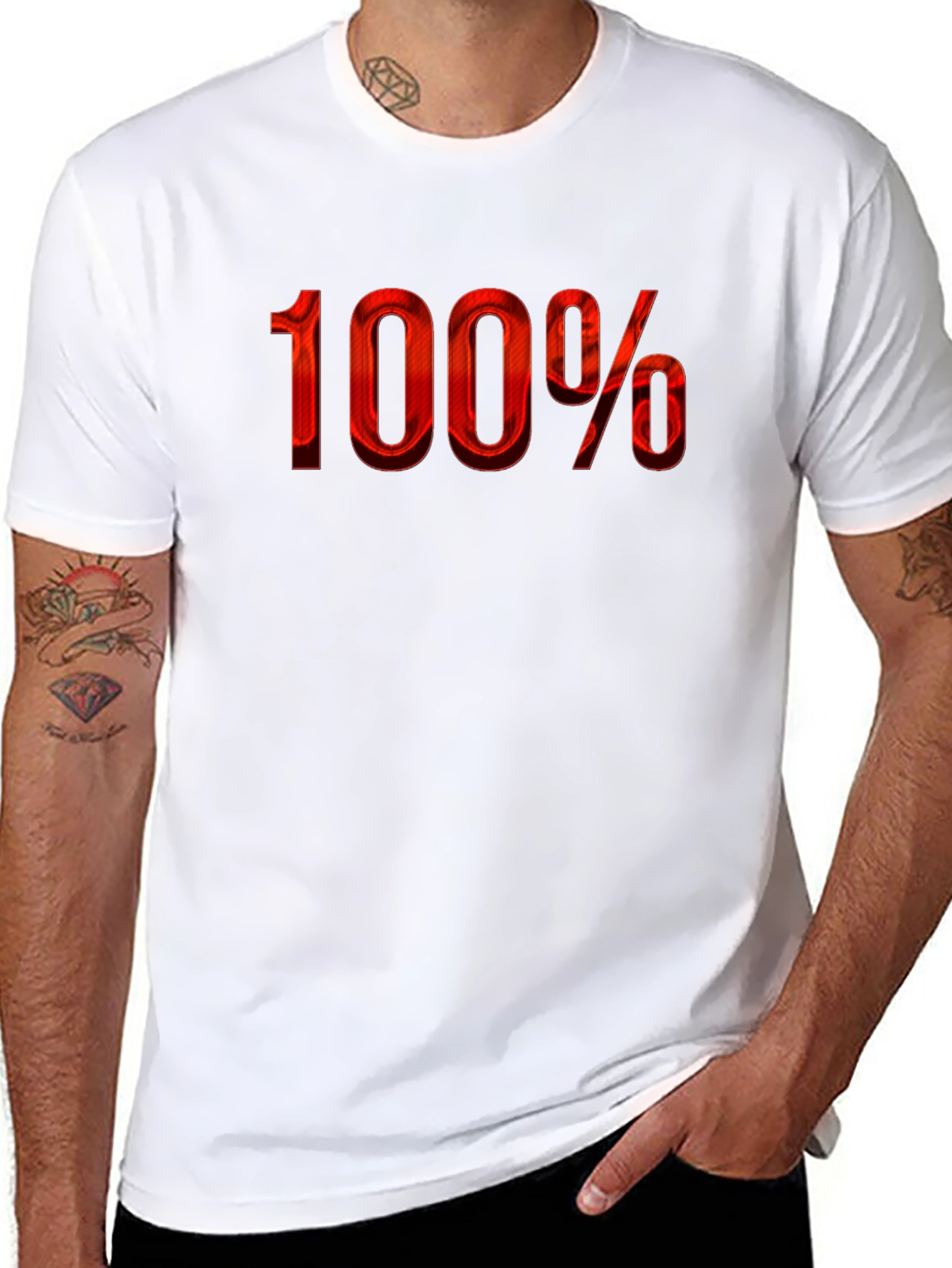 100 Percent Red Graphic Tee