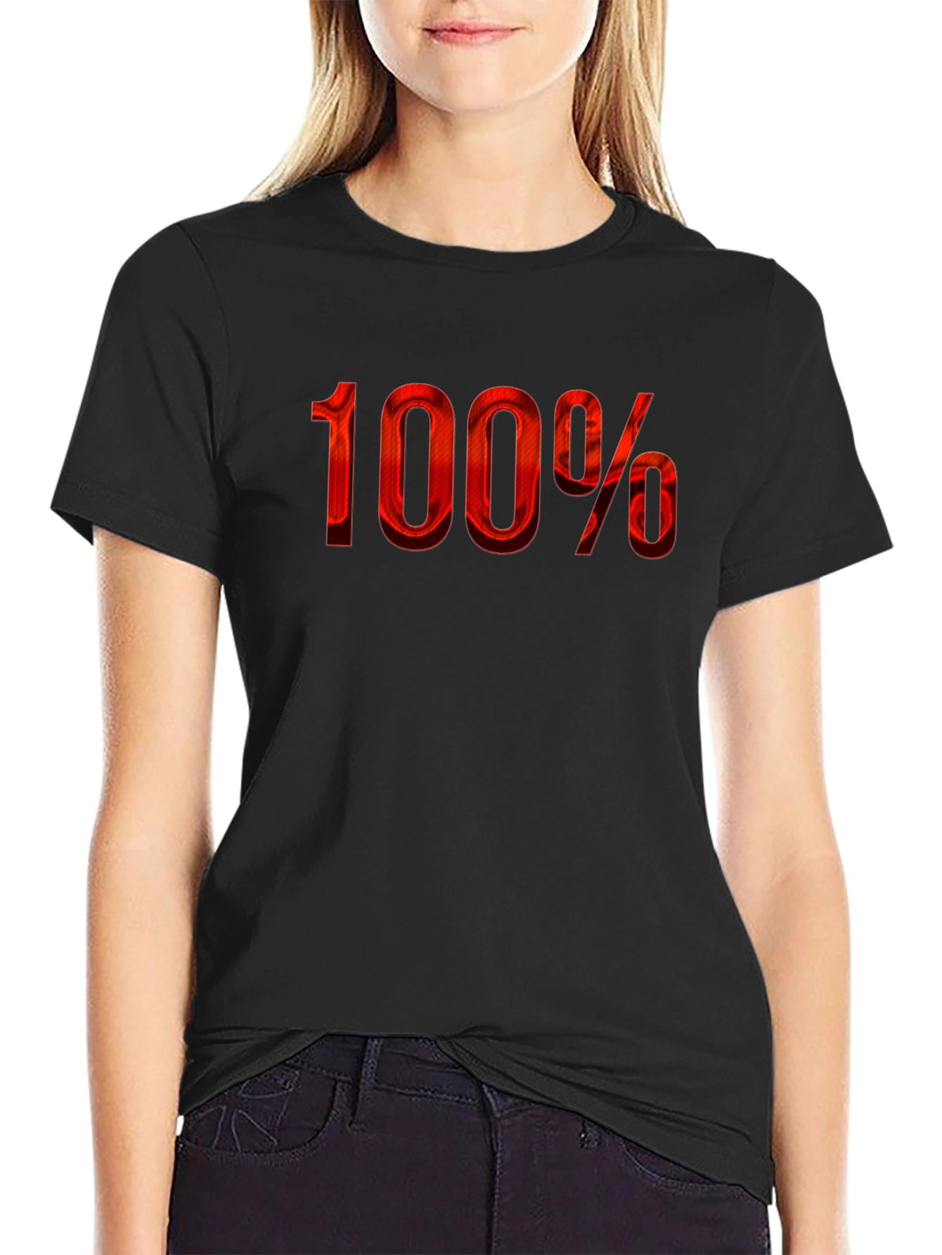100 Percent Red Graphic Tee