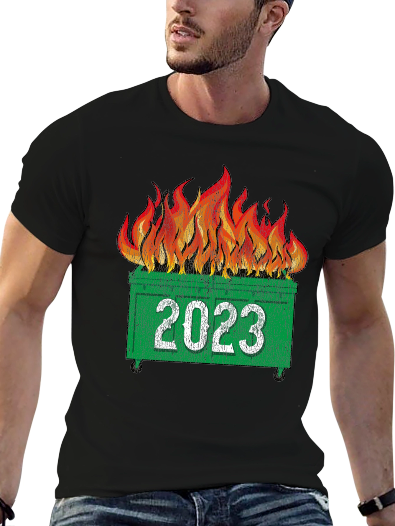 2023 Dumpster Fire T-Shirt - Funny Year Review Tee