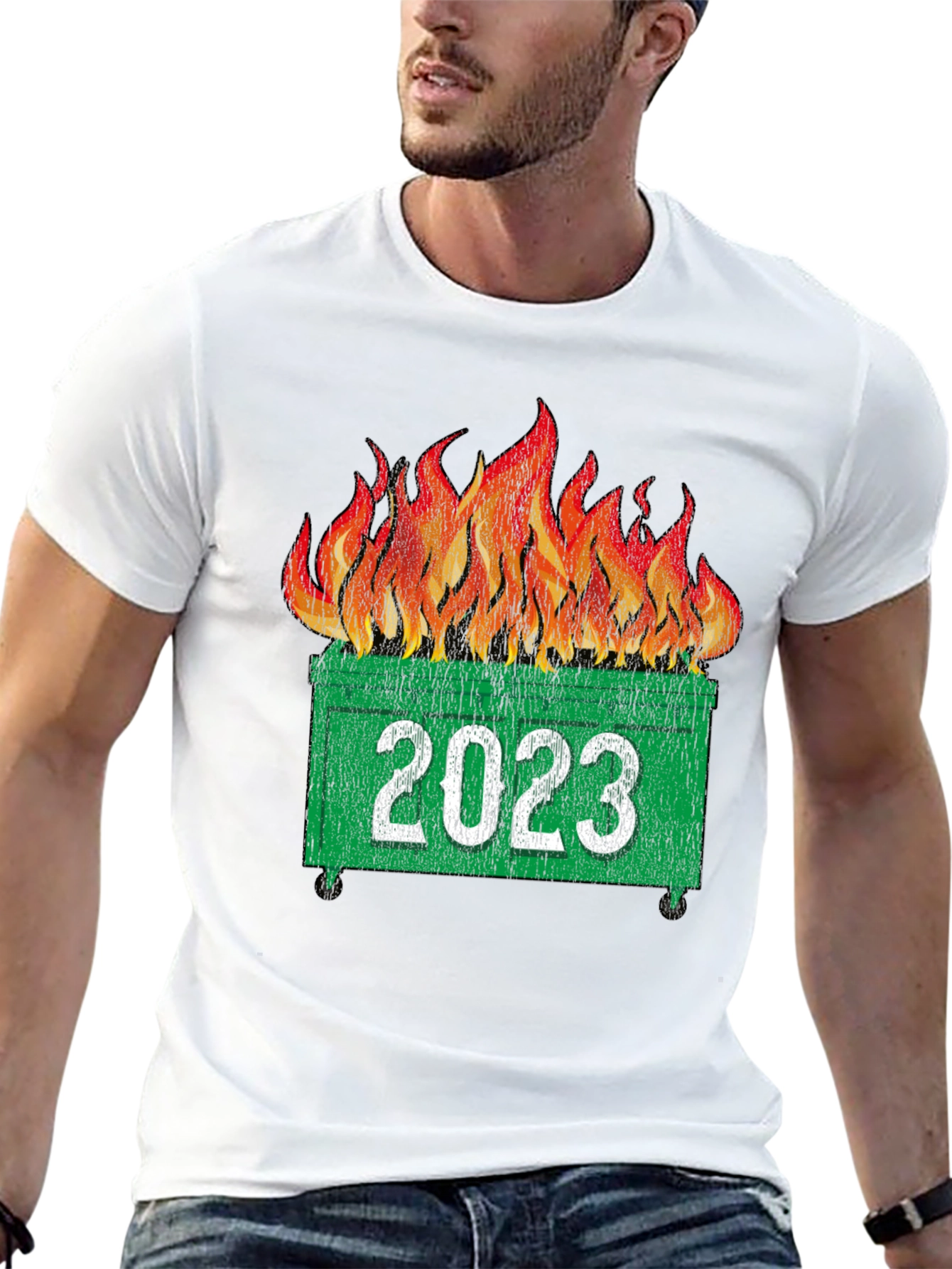 2023 Dumpster Fire T-Shirt - Funny Year Review Tee