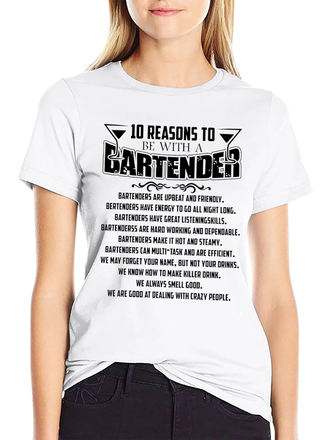 10 Reasons to Date a Bartender T-Shirt
