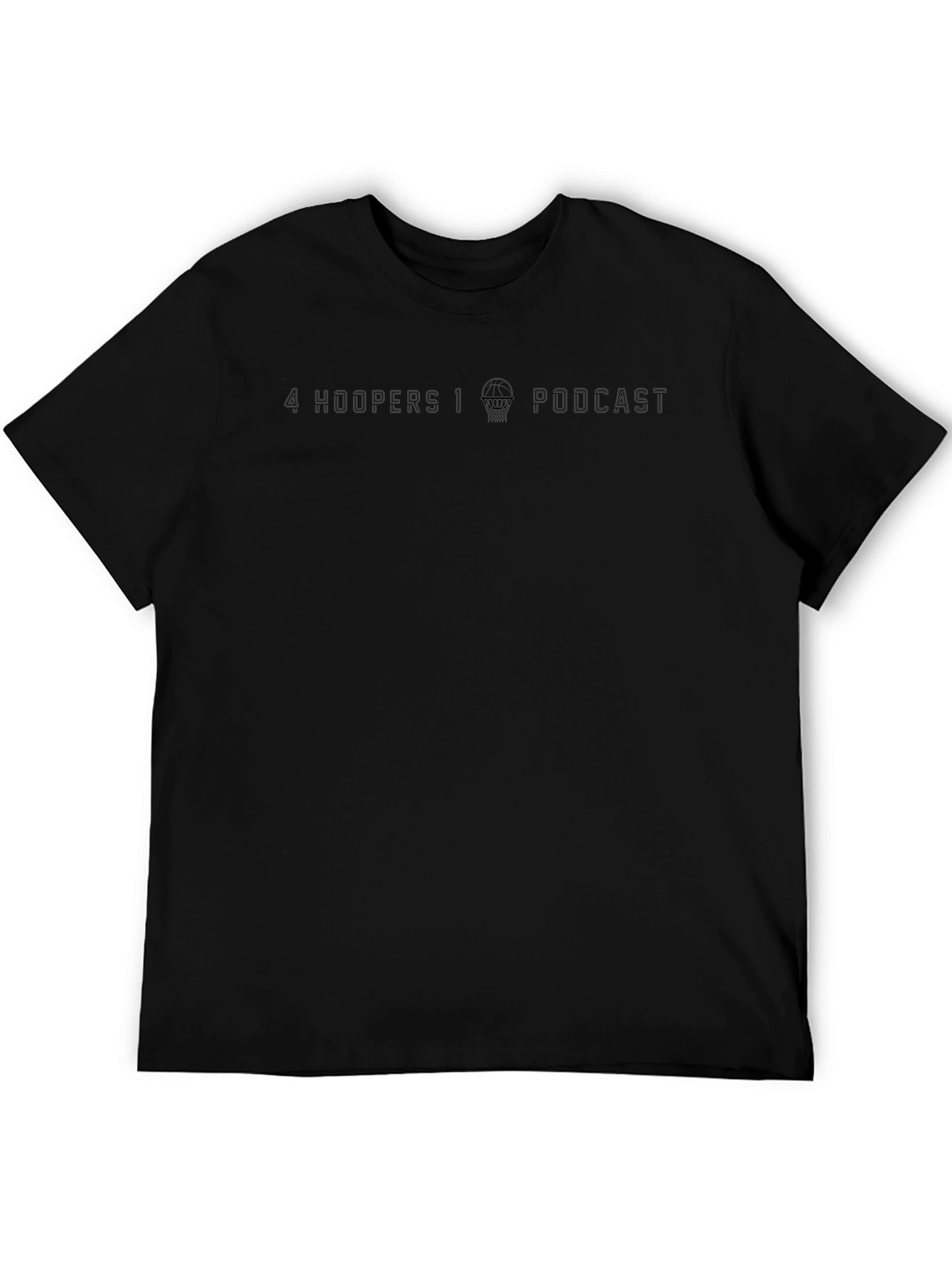 4 Hoopers 1 Podcast Black T-Shirt