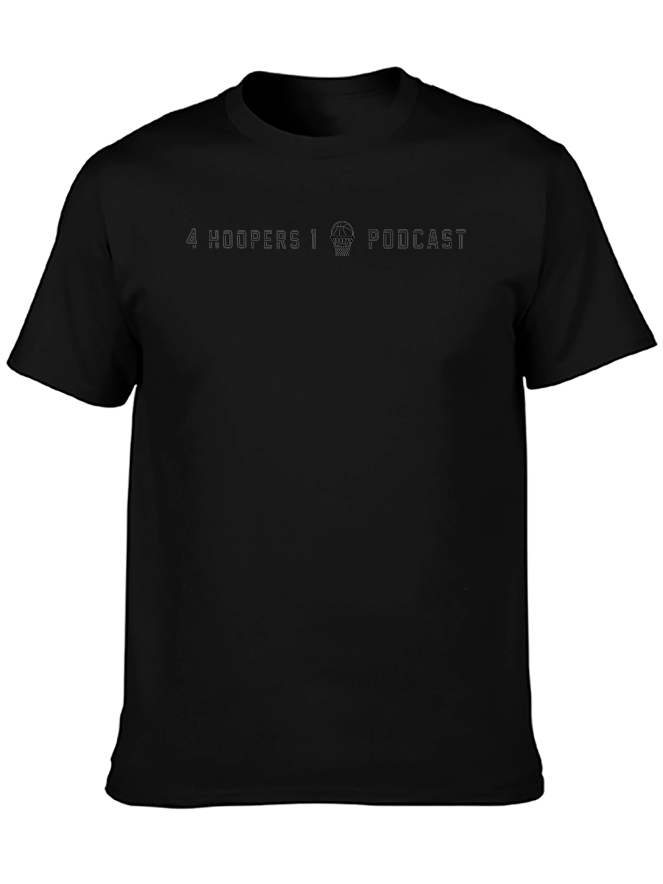 4 Hoopers 1 Podcast Black T-Shirt