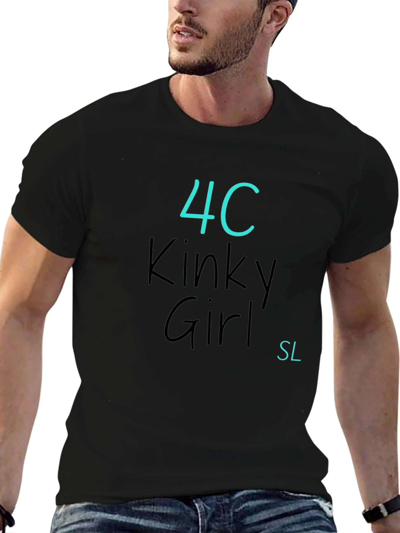 4C Kinky Girl SL Black T-Shirt